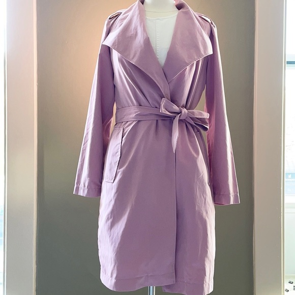 NWT VERO MODA Lightweight trench coat in pink Size M - Picture 1 of 13